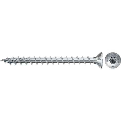 FISCHER 670077 PowerFast II FPF II CTF 3,5x35 BC 200 con cabeza avellanada, engarce TX, rosca total y cincado