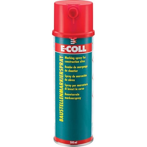 Bombe marquage chantier 500ml orange E-COLL (Par 12) (1/2)