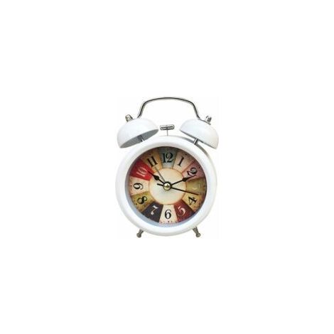 Lautloser digitaler Wecker, batteriebetrieben, Vintage-Stil, mit Quarz-Nachtlicht, ideal fürs Schlafzimmer (Farbe: B, Größe: Einheitsgröße) (1/5)