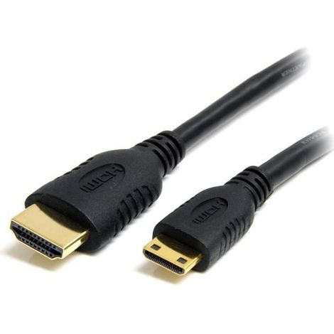 Cordon HDMI vers mini HDMI - EZTEK - 1,8m - Noir - Connecteur HDMI - Connecteur mini HDMI type C