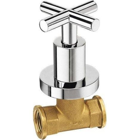 Sapho Reitano Rubinetteria Axia - Robinet refermable encastré avec corps d'encastrement, chaude, chrome 505H (1/2)