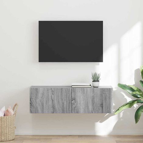 TV-Wandschrank Graues Sonoma 98 x 31 x 29,5 cm Holzwerkstoff (1/5)