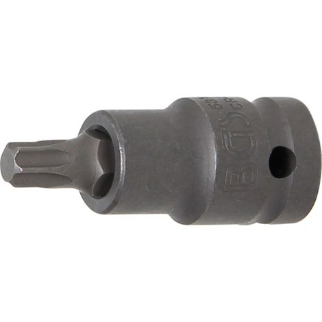Punta de vaso de impacto  longitud 55 mm  entrada 12,5 mm (1/2")  perfil en T (para Torx) T47