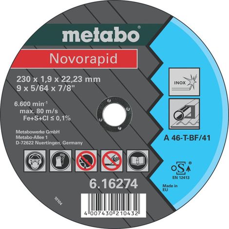 Metabo Novorapid 180x1,5x22,23 Inox 25 Stk (1/2)