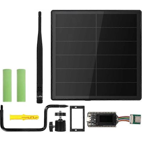 D5L Meshtasic Solarbetriebenes LoRa 32 V4 ESP32 mit GPS-LoRa-Modul, WLAN, Bluetooth, energiesparendes Solar-Mesh-Netzwerk mit Akku (868 MHz)