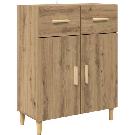 Vitrina Roble artisan 34 x 69.5 x 89 cm Madera contrachapada vidaXL