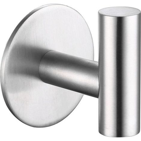 pieces of 304 stainless steel hooks, drill-free hooks, bathroom hooks, simple wall-mounted hooks, adhesive hooks that leave no trace (1/5)