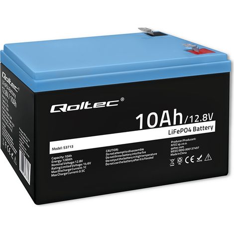 Batería de fosfato de hierro y litio LiFePO4 12,8 V 10 Ah 128 Wh BMS (1/5)