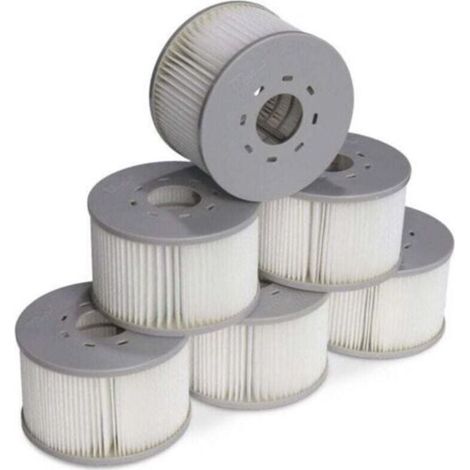 Green Mobility-Lot de 6 filtres pour spas gonflables MSPA V2. Ø106 cm – 6 cartouches filtrantes de rechange pour spas gonflables MSPA (1/4)