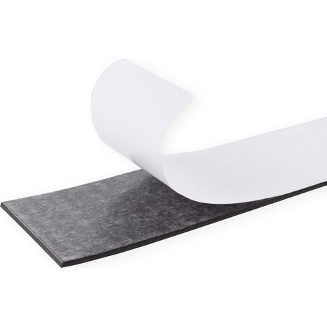 Magnetleisten Schwarz 5 x 50 cm 4er-Set Inklusive 32 Magnete