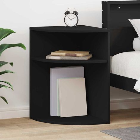 Beistelltisch Schwarz 39,7 x 39,7 x 60 cm Holzwerkstoff