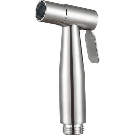 soffione doccia portatile, soffione doccia in acciaio inossidabile, spruzzatore per bidet, doccetta portatile, argento (1/4)