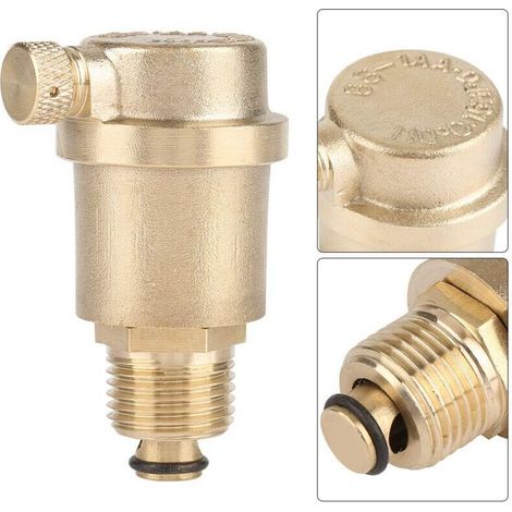 Bardusch-Vanne d'évent automatique en laiton DN15 G1/2 pour décompression de chauffe-eau solaire (1/4)
