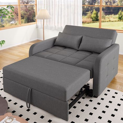 Divano letto pieghevole multifunzionale, divano con schienale regolabile, ideale per appartamenti piccoli e dormitori, divano letto confortevole 180x127 cm (1/5)