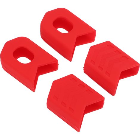 4 pièces Cale-pieds, robustes, portables, efficaces, protecteurs, compacts, stables, faciles à remplacer, légers, pièces de vélo Rouge (1/5)