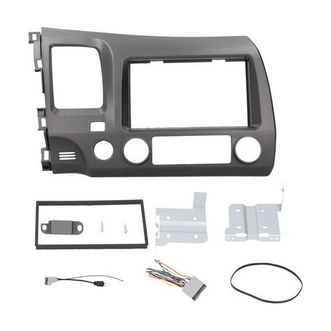 Kit de tableau de bord Radio 2DIN avec faisceau de cbles, Navigation stéréo, Fascia adapté pour Honda Civic 2006 – 2011 (1/5)