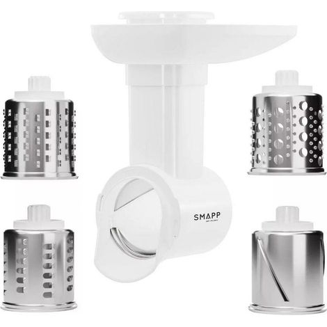 SMAPP Elektro-Küchenmahlwerk Silber und Weiß Kompakt