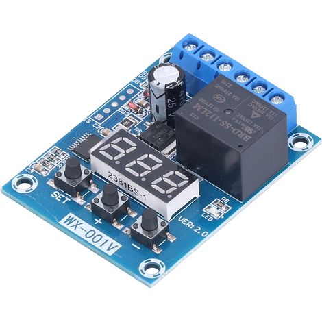 Module de détection de tension, module de relais temporisé numérique, multimode 24 V