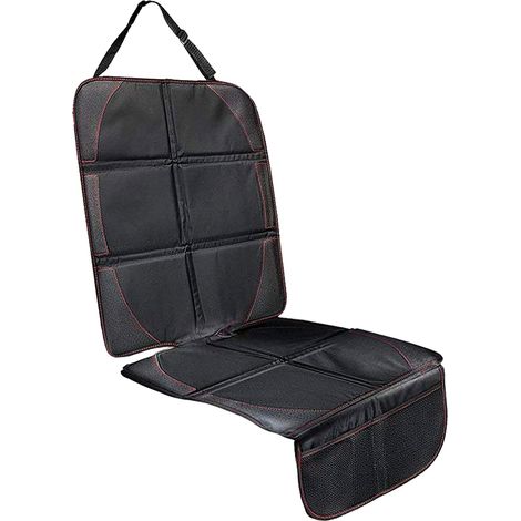Protection de siège auto de haute qualité (noire) - Tapis de siège enfant extra épais et rembourré - Housse de siège auto idéale pour les sièges auto enfant