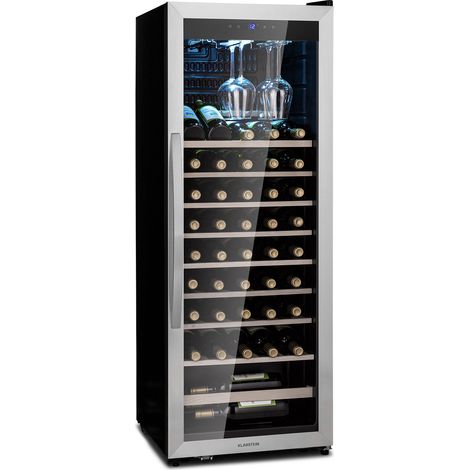 Klarstein Vinamour 46 Uno frigorifero per vino 1 zona 155 L/46 bottiglie. 4-18 °C acciaio inossidabile
