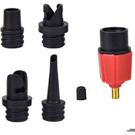 Adaptateur de valve de gonflage - PZCC - 4 buses - Matelas gonflable - Bouée/piscine - Lit/canapé gonflable - Bateau (1/4)