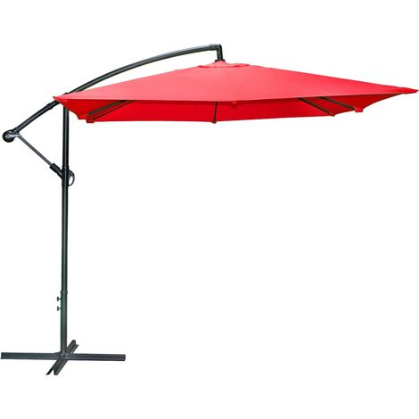 Parasol Déporte Rond Rouge D250 Five (1/2)