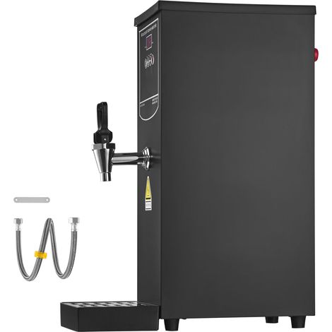 Bouilloire à eau professionnelle, distributeur d'eau chaude électrique avec tube chauffant en inox 316, chauffe-eau rapide 1500W par paliers, 50L/h, pour café, thé, restaurant, bureau (1/5)