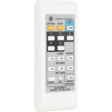 Télécommande Universelle Ventilateur Blanc ABS - Compatible KDK ELMARK - Contrôleur Électrique Durable (1/5)
