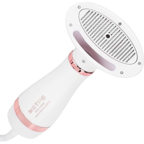 in 1 Dog Hair Dryer and Brush, Portable Pet Hair Dryer with Blow Dryer and Brush Function for Drying and Combing Pet Hair(Gold)