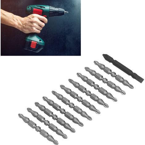 Phillips-Elektro-Bit-Set mit magnetischen, gehärteten und rutschfesten Pistolengriffspitzen (1/5)