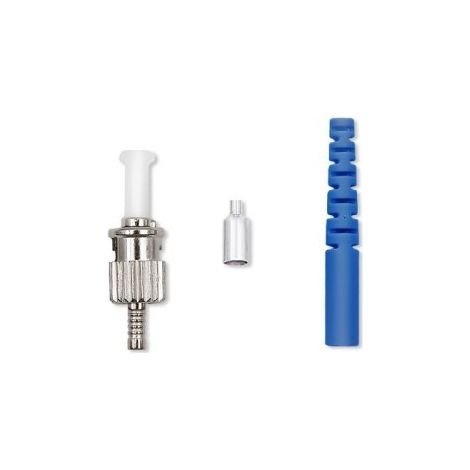 Connettore per fibra ottica Qoltec ST Monomodale 2,0 mm Kit di montaggio 200 pezzi.