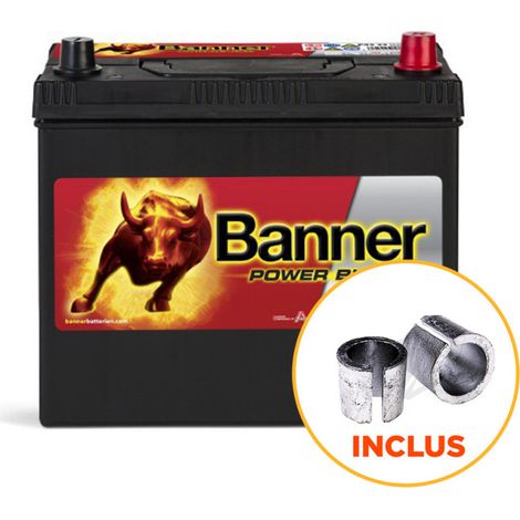 Batterie voiture 12V 45Ah 390A – P4523 – Technologie plomb-calcium – Sans entretien pour démarrage fiable – Banner (1/2)