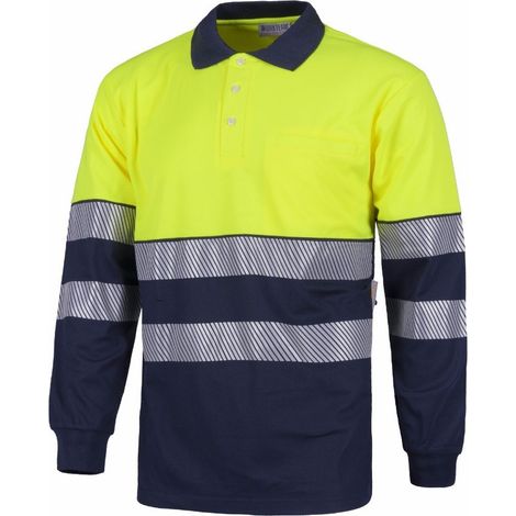 Polo de Alta Visibilidad con interior en tejido afelpado WORKTEAM C3891