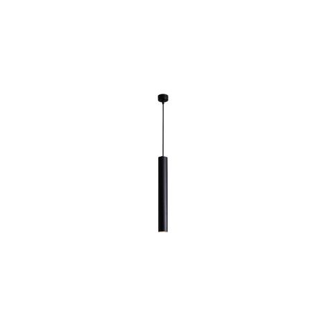 Lampe Suspendue Nordique Minimaliste 30cm Noir, Plafonnier Moderne Tube Long pour Cuisine Îlot Salle à Manger, Lumière Blanche Chaude 4000K (1/4)