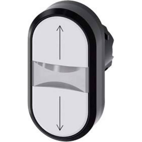 Bouton-poussoir à double touche Siemens 3SU1000-3AB66-0AN0 1 pc(s)