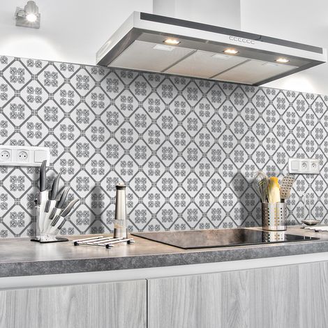 Sticker Mural Carrelage adhésif Cuisine Salle de Bain - 60 STICKERS CARRELAGES AZULEJOS EDMUNDO - 60stickers10x10cm (1/5)