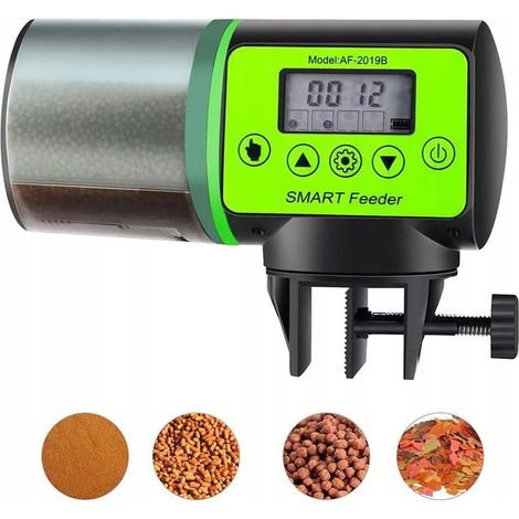 Automatischer Futterautomat für Aquarien, XL 200 ml