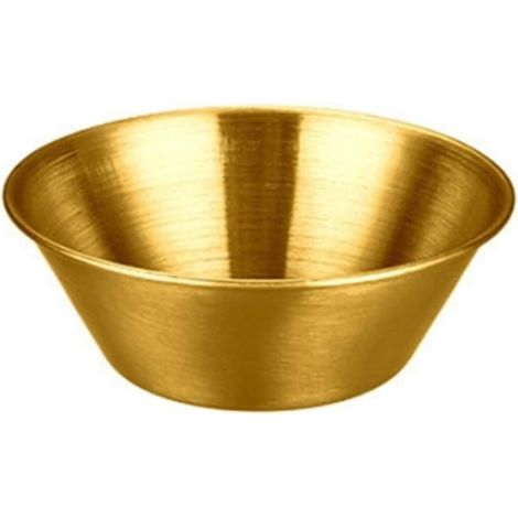 Confezione da 12 coppette per condimenti in acciaio inox - Perfette per salse e come tazze da portata, 44 ml - Oro (1/5)