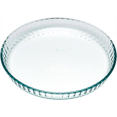 Plat à tarte en verre - 1 pièce - Verre borosilicate - Résistant aux chocs thermiques - Compatible micro-ondes - 2 (1/4)