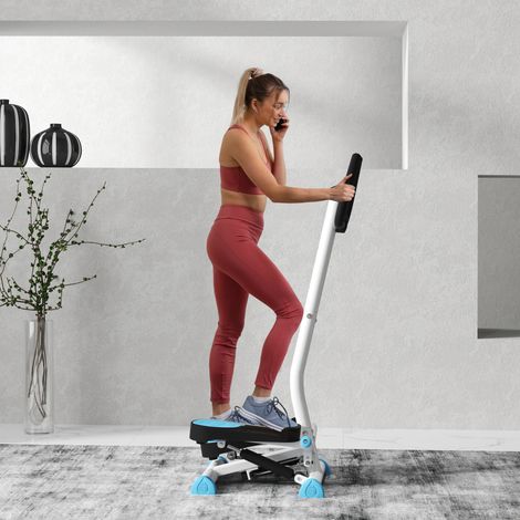 Appareil de fitness Stepper, écran LCD, pédales antidérapantes, acier et ABS, 55 x 44 x 108 cm, jusqu'à 100 kg (1/5)