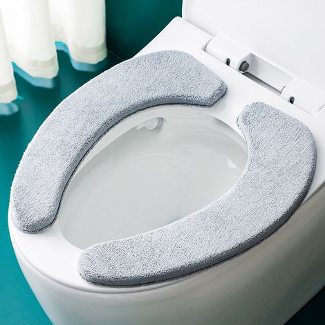 BEBUSINGOTO Coussins de siège de toilette auto-adhésifs réutilisables pour siège de toilette universel (1/5)