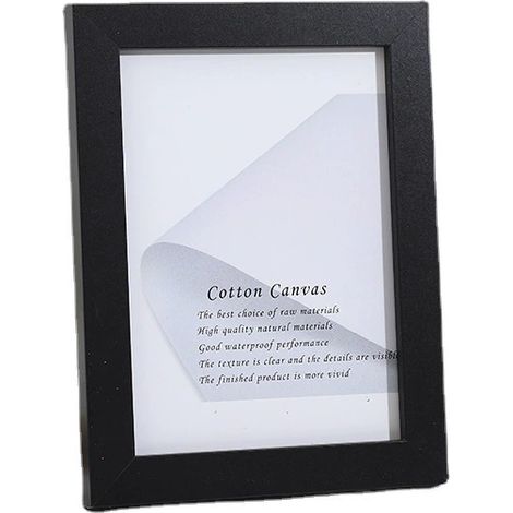 APEX Cadre photo rectangulaire avec passe-partout, 20 x 25 cm et 13 x 18 cm, lot de 2, noir (1/5)