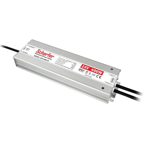 Transformateur LED 24V étanche 400W IP67 16,7A SCH-400-24
