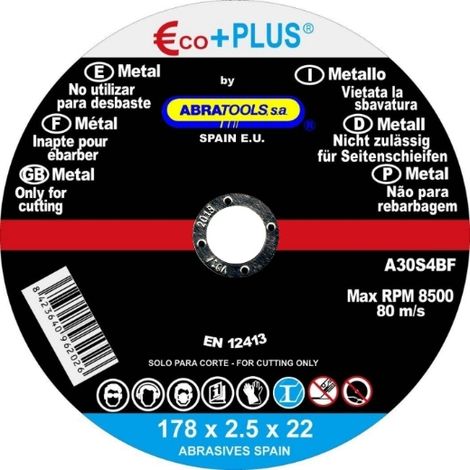 Disco E+P C.ACERO A30S E+P C.ACERO 178X2,5X22 A30S