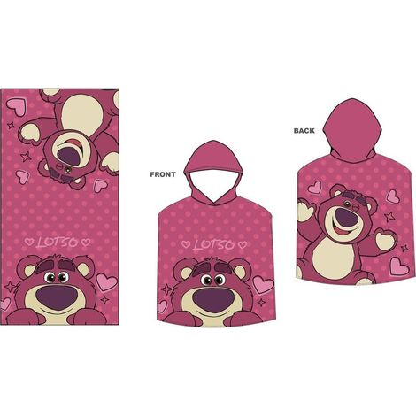 Poncho toalla Lotso Toy Story Disney Pixar microfibra