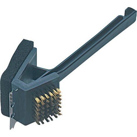 BROSSE POUR GRILLE 3 EN 1 (laiton, grattoire, lame) - PRÊT A VENDRE