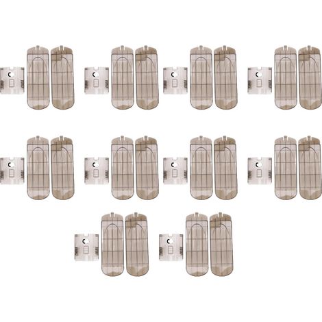 10 Pcs Organisateur Chaussures Réglable Transparent Double Couche – Rack Empilable Maison Dortoir, Gris (1/5)