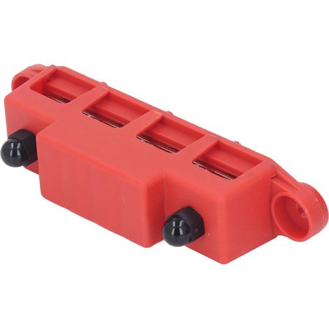 Module barre collectrice M8 4 bornes 48VDC 250A bloc distribution pour camping-car voilier bateau ABS laiton rouge (1/5)