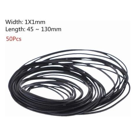 Courroie en caoutchouc de 1 mm pour platine vinyle, lecteur CD/DVD - Remplacement durable (1/4)