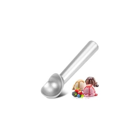 Cuillere a glace,7 pouces, Antiadhésive, Antigel, une Pièce,Cuillere a glace Professionnelle en Aluminium, Conception Robuste, Facile à nettoyer, pour Glaces, pâte à Biscuits, Sorbet, Amande (1/5)